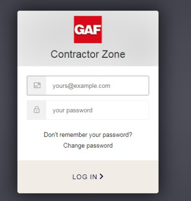 Gaf Contractor Zone Login
