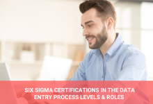 six sigma certifications in the data entry process levels & roles