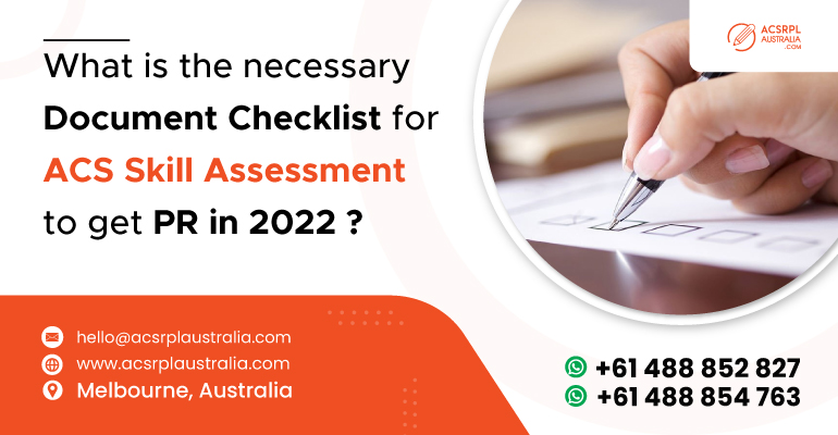 What is the necessary document checklist for ACS Skill Assessment