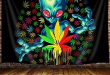 wall weed tapestry