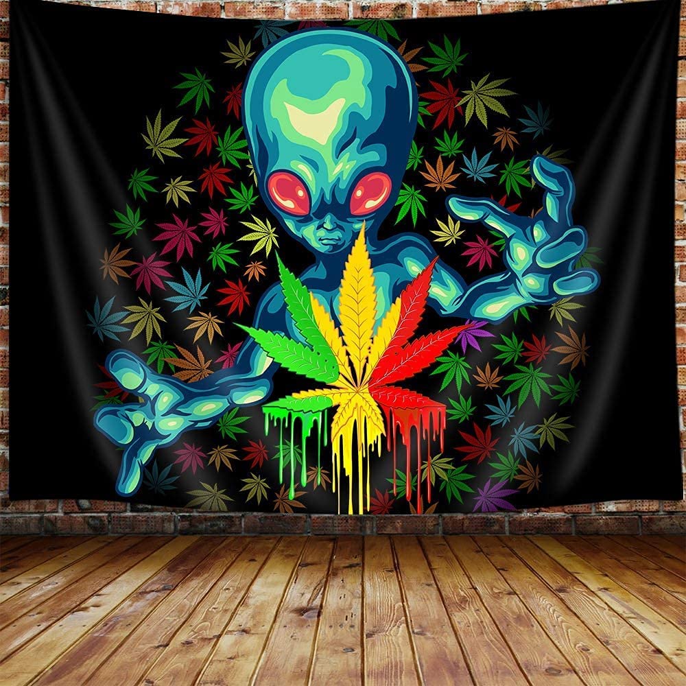 wall weed tapestry