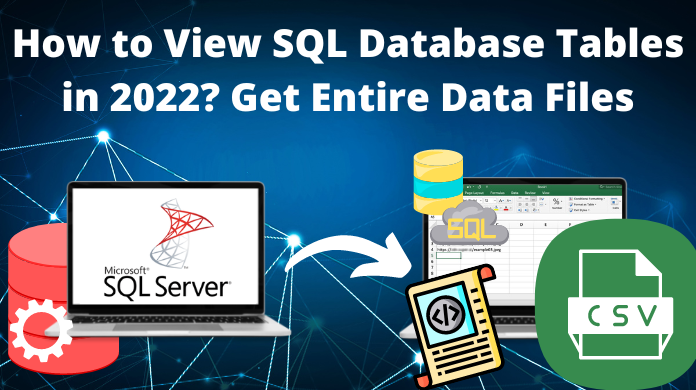 how to view SQL database tables