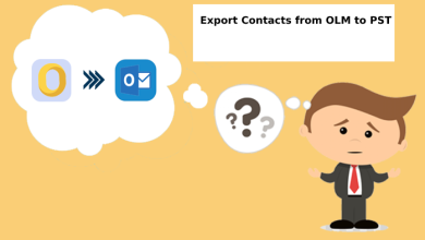 Export Contacts from OLM to PST